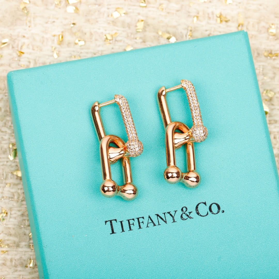 Tiffany & Co. Elsa Peretti® 18K Gold Diamond Earrings
